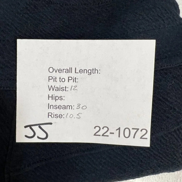 Prana Black Textured Stretchy Pants S Flare - Picture 6 of 6